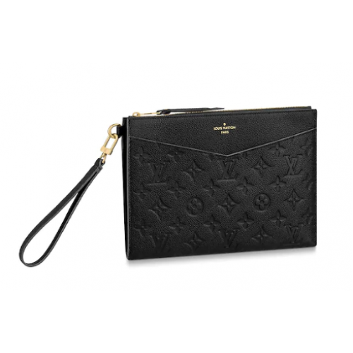 Louis Vuitton Original Monogram Empreinte Spojková taška MELANIE M68705 černá