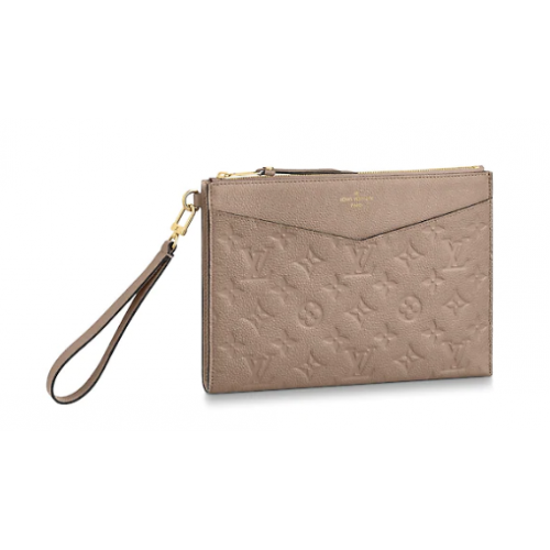 Louis Vuitton Original Monogram Empreinte Spojková taška MELANIE M68705 šedá