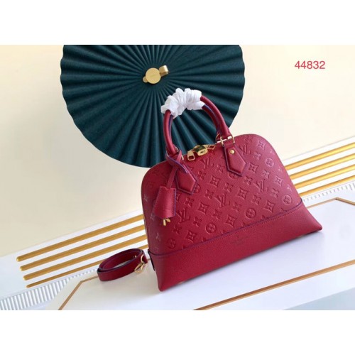 Louis Vuitton Originální Monogram Empreinte NEO ALMA PM M44832 červený