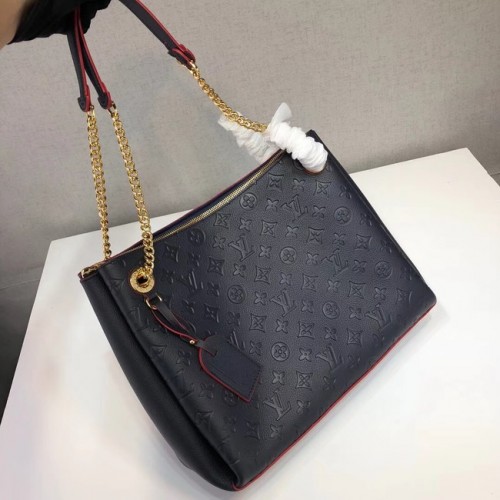 Louis Vuitton Originální monogram Empreinte SURENE MM M43758 Navy Red