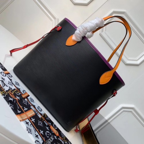 Louis Vuitton Original Neverfull Epi Leather MM M54185 černá