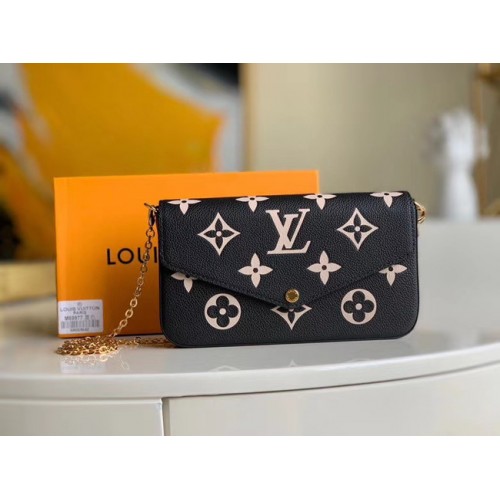 Louis Vuitton Originální kabelka s řetízkem POCHETTE FELICIE M69977 černá