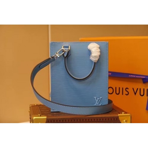 Malá plochá kabelka Louis Vuitton M80168 modrá