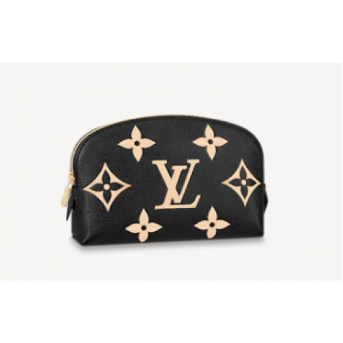 Malá kosmetická taštička Louis Vuitton M59086 černá a béžová