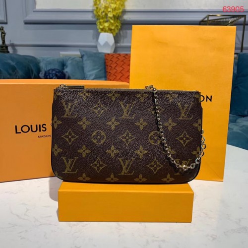 Louis Vuitton POCHETTE DOUBLE ZIP Taška na řetízek M63905
