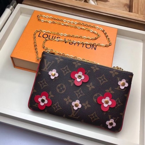 Dvojitá zipová taška Louis Vuitton M63905 červená