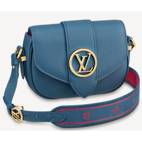 Kabelka Louis Vuitton PONT 9 SOFT PM M58728 modrá