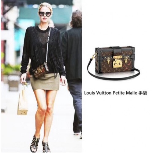 Plátěná kabelka Louis Vuitton Petite Malle s monogramem M40273