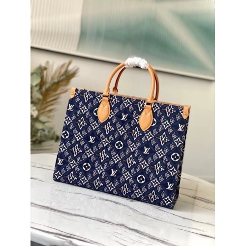 Louis Vuitton SINCE 1854 Onthego střední taška tote M57396 modrá