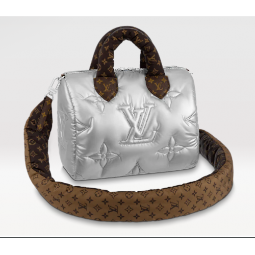 Kabelka Louis Vuitton SPEEDY BANDOULIERE 25 M20973 stříbrná