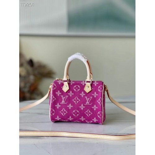 Louis Vuitton SPEEDY Monogram denim M95052 růžová