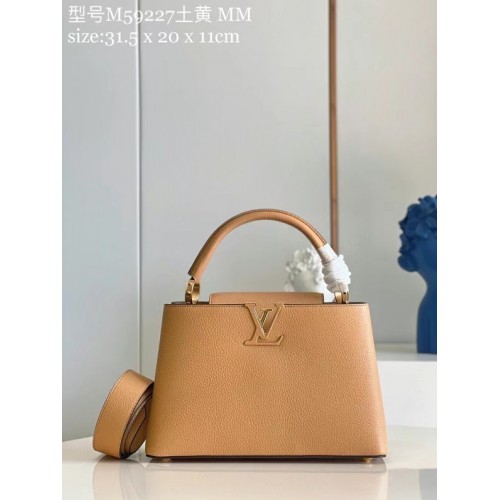 Kabelka Louis Vuitton CAPUCINES MM M59227 meruňková