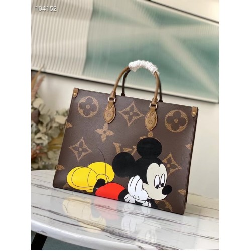 Kabelka Louis Vuitton Disney x Mickey Mouse ONTHEGO M44576 hnědá