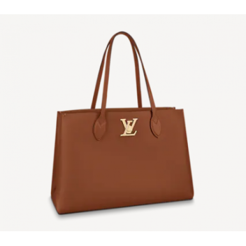 Kabelka Louis Vuitton LOCKME SHOPPER M58927 Chataigne Brown