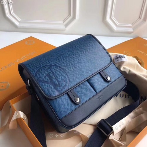 Kabelka Louis Vuitton MESSENGER PM M53492 modrá