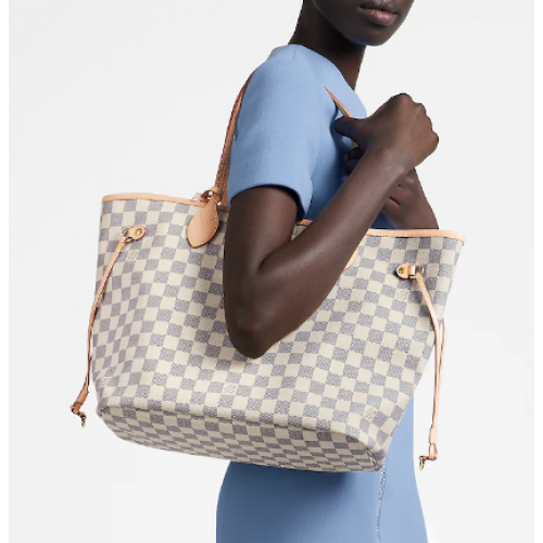 Louis vuitton NEVERFULL MM N41361 Béžová