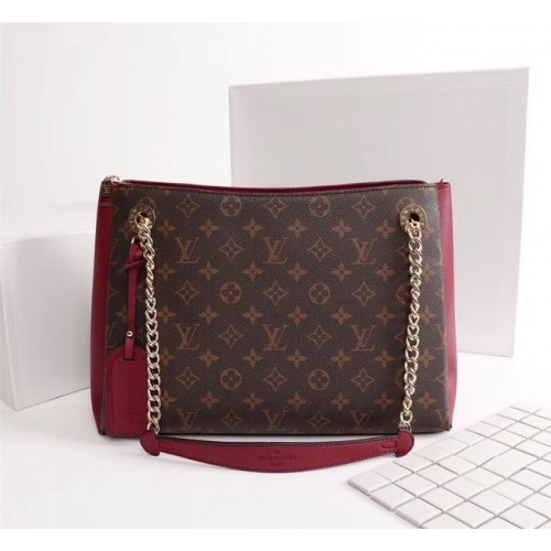 Louis Vuitton monogram plátěná kabelka SURENE MM M43755 bordó