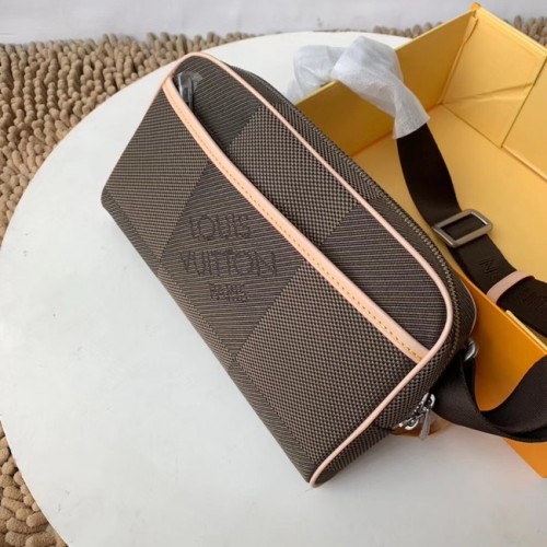 Originální kabelka Louis Vuitton BUMBAG M93619 šedá
