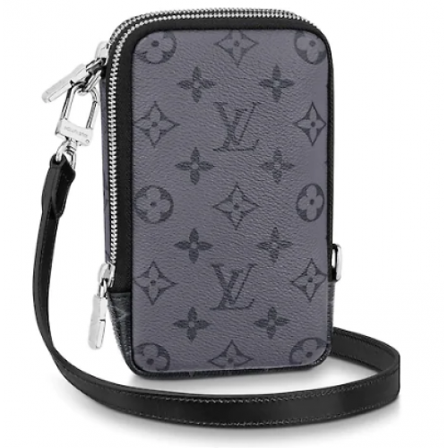 Originální kabelka Louis Vuitton DOUBLE TELEFON M69534 černá