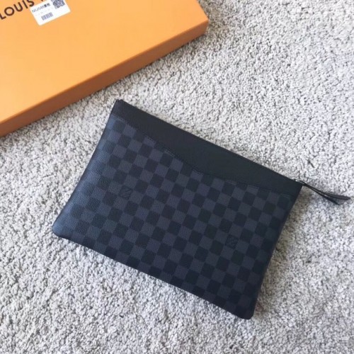 Originální plátěná taška Louis Vuitton Damier Graphite Canvas DAILY POUCH M62048