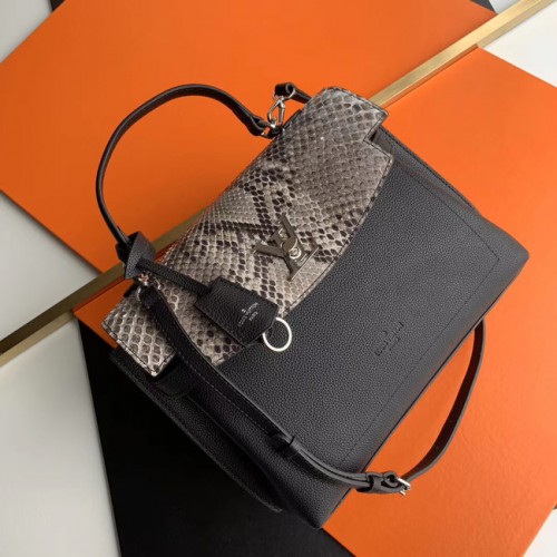 Kabelka Louis Vuitton LOCKME EVER MM N97009 černá