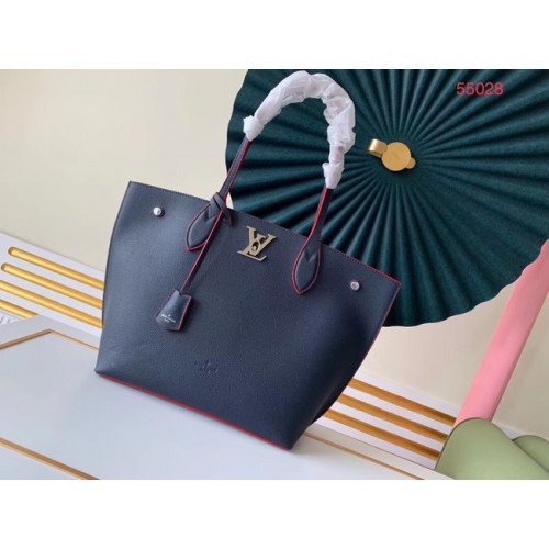 Originální kabelka Louis Vuitton LOCKME GO M55028 Royal Blue