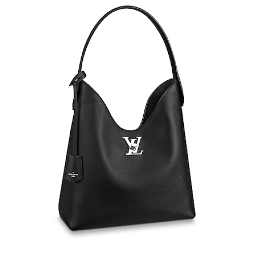 Originální kabelka Louis Vuitton LOCKME HOBO M52776 Černá