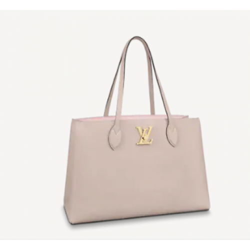 Originální kabelka Louis Vuitton LOCKME SHOPPER M57345 šedá