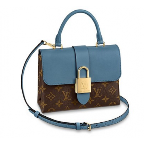 Louis Vuitton originální kabelka LOCKY BB M44080 MODRÉ DŽÍNY