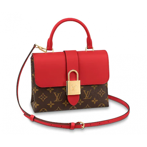 Originální kabelka Louis Vuitton LOCKY BB M44080 Poppy Red