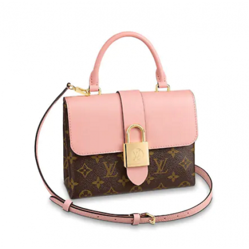 Louis Vuitton originální kabelka LOCKY BB M44080 růžová pudrová