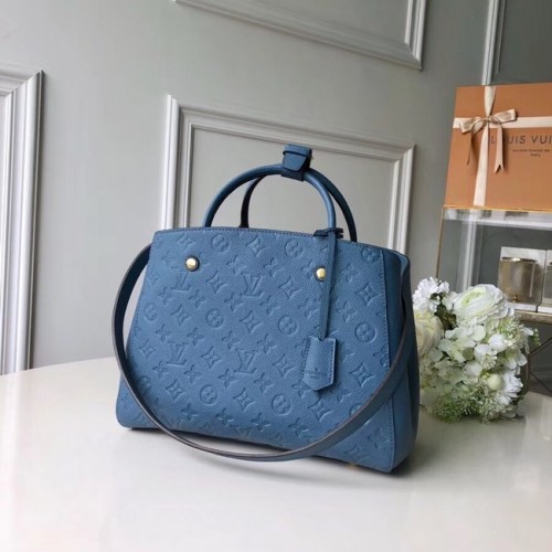 Originální kabelka Louis Vuitton MONTAIGNE MM M44311 modrá