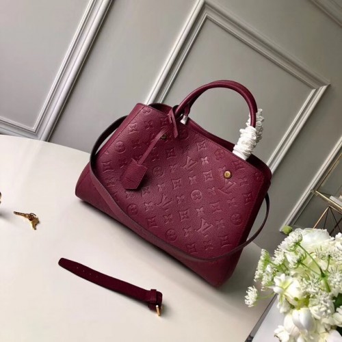 Originální kabelka Louis Vuitton MONTAIGNE MM M44311 fuchsiová