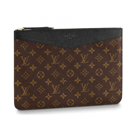 Originální plátěná taška Louis Vuitton Monogram DAILY POUCH M62048 černá