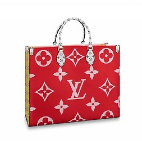 Originální kabelka Louis Vuitton ONTHEGO M44569 červená