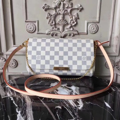 Originální oblíbené plátěné kabelky Louis Vuitton Damier Azur M40718