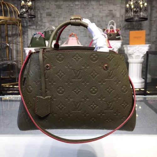 Louis Vuitton originální kabelka s monogramovým potiskem Montaigne PM M43660 zelená