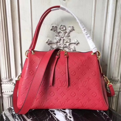 Louis Vuitton originální mongramový tisk PONTHIEU PM M43721 červená
