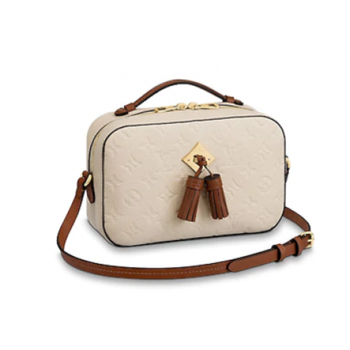 Louis Vuitton originální mongramový potisk SAINTONGE M44593 Creme Caramel