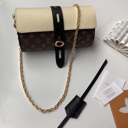 Originální plátěné POUZDRO NA BRÝLE Louis Vuitton s monogramem M43903 krémově bílé