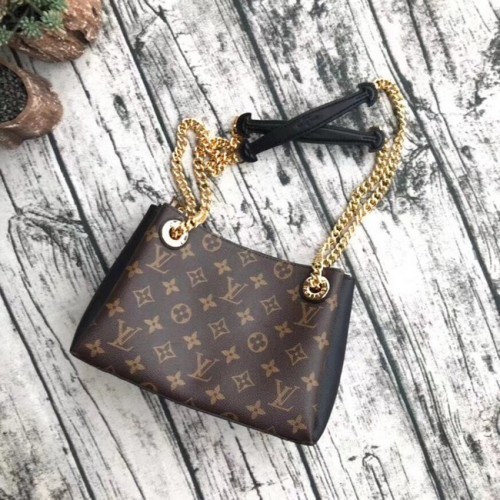 Originální plátěná kabelka Louis Vuitton s monogramem SURENE BB M43775 černá