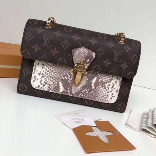 Originální monogramová plátěná kabelka Louis Vuitton VICTOIRE M43731 růžová