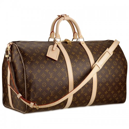 Kabelka Louis Vuitton Monogram Canvas Keepall 55 s popruhem přes rameno M41414