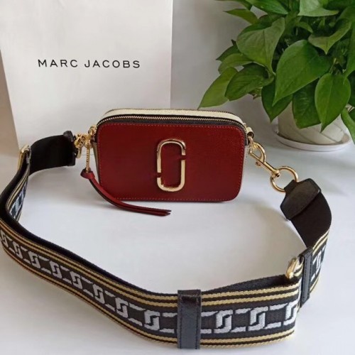 Kabelka přes rameno MARC JACOBS Snapshot ze safínové kůže 23769