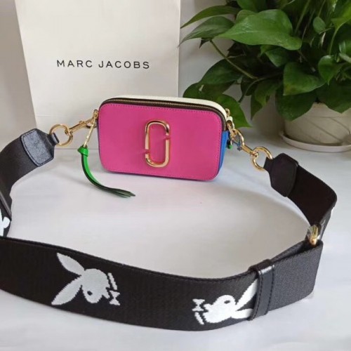 Kabelka přes rameno MARC JACOBS Snapshot ze safínové kůže 23772