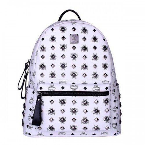 MCM Stark Studded střední batoh MC2089 bílý