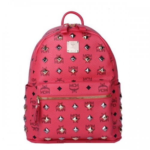 Malý batoh MCM Stark Studded MC2089S světle červený
