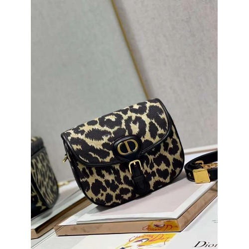 STŘEDNÍ DIOR BOBBY BAG Béžová vícebarevná výšivka Mizza C9268E