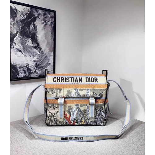 MESSENGER TAS DIOR OBLIQUE DIORCAMP M1291VRIS šedá