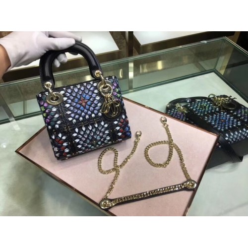 MINI LADY DIOR VYŠÍVANÁ KABELA M0598CRMH-5